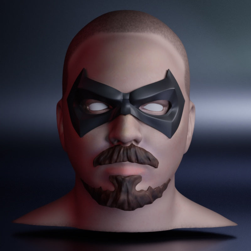Vigilante Domino Mask: Wearable 3D Print File