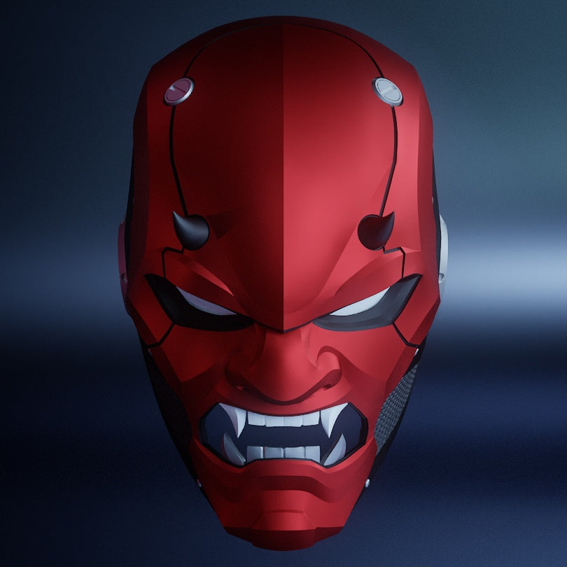 Oni Helmet V2: Wearable 3D Print File