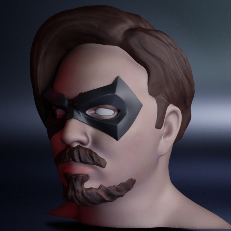 Vigilante Domino Mask: Wearable 3D Print File