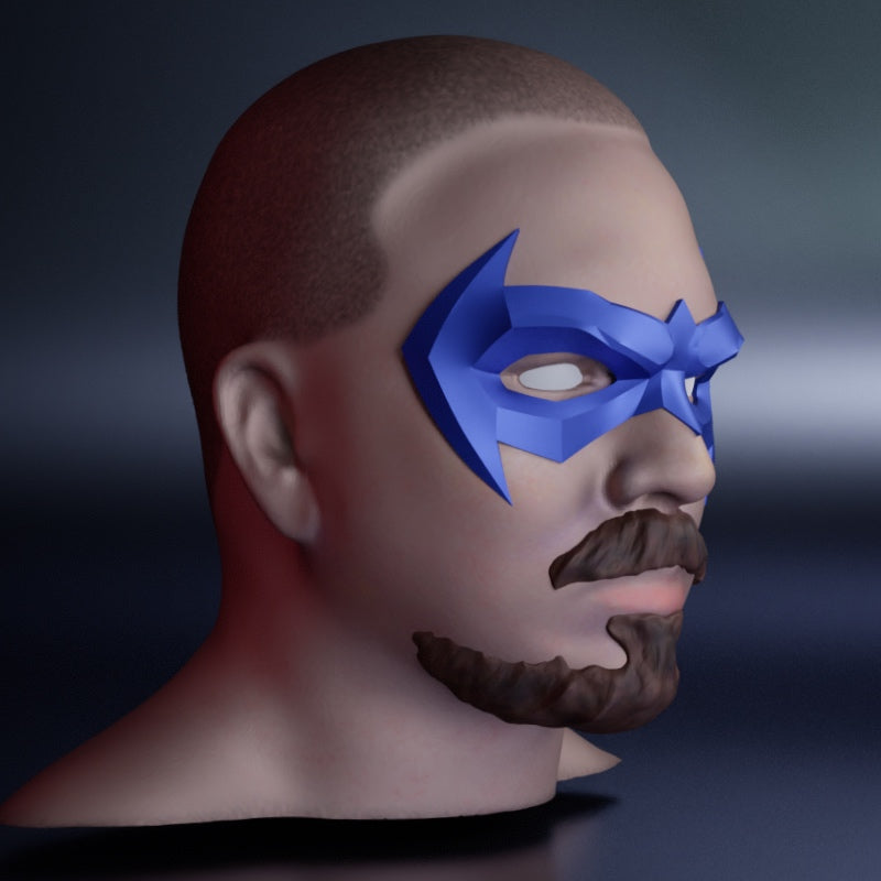 Mateo Domino Mask: Wearable 3D Print File
