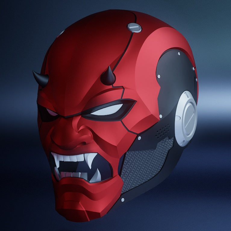 Oni Helmet V2: Wearable 3D Print File