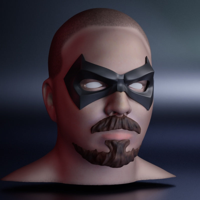 Vigilante Domino Mask: Wearable 3D Print File