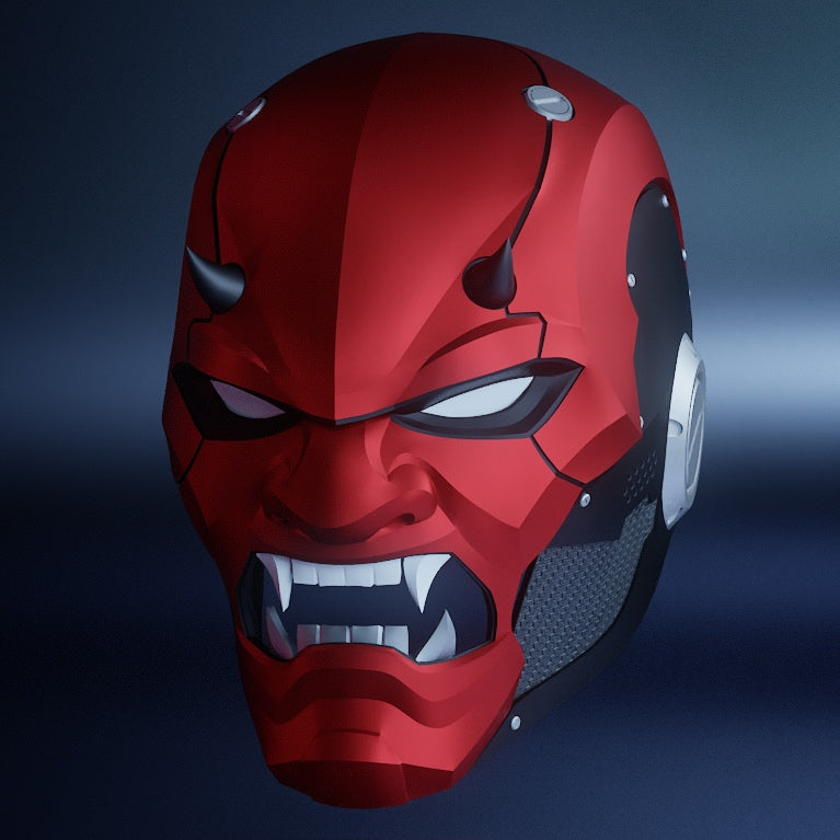 Oni Helmet V2: Wearable 3D Print File
