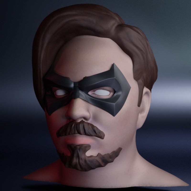 Vigilante Domino Mask: Wearable 3D Print File