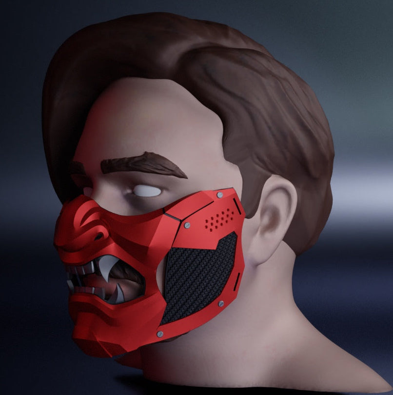 Oni Mask: Wearable 3D Print File