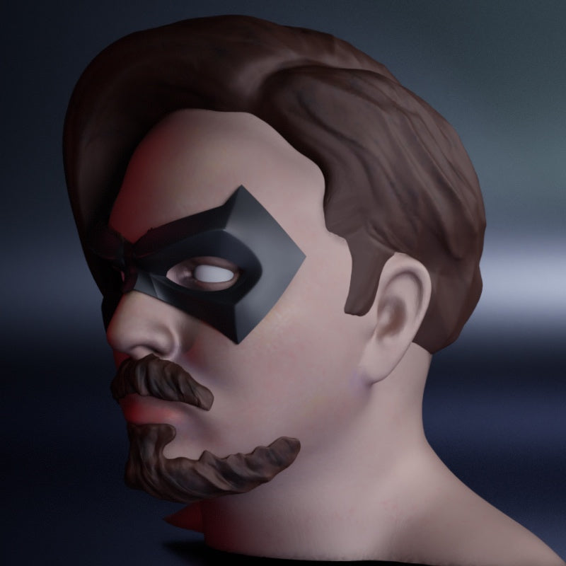 Vigilante Domino Mask: Wearable 3D Print File