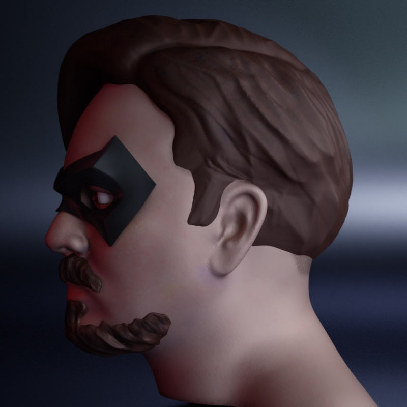 Vigilante Domino Mask: Wearable 3D Print File