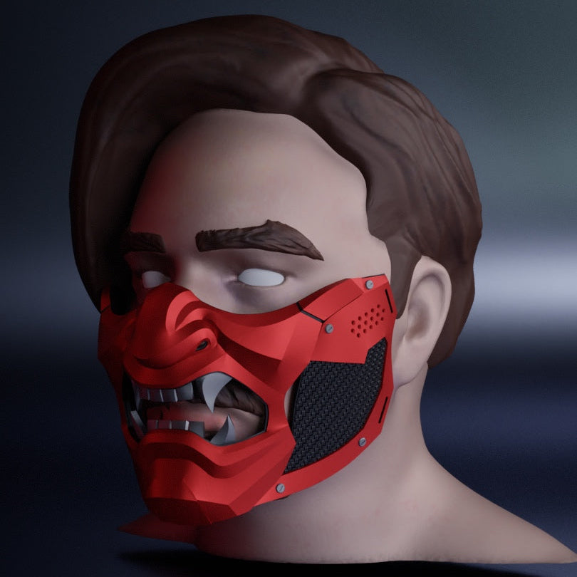 Oni Mask: Wearable 3D Print File