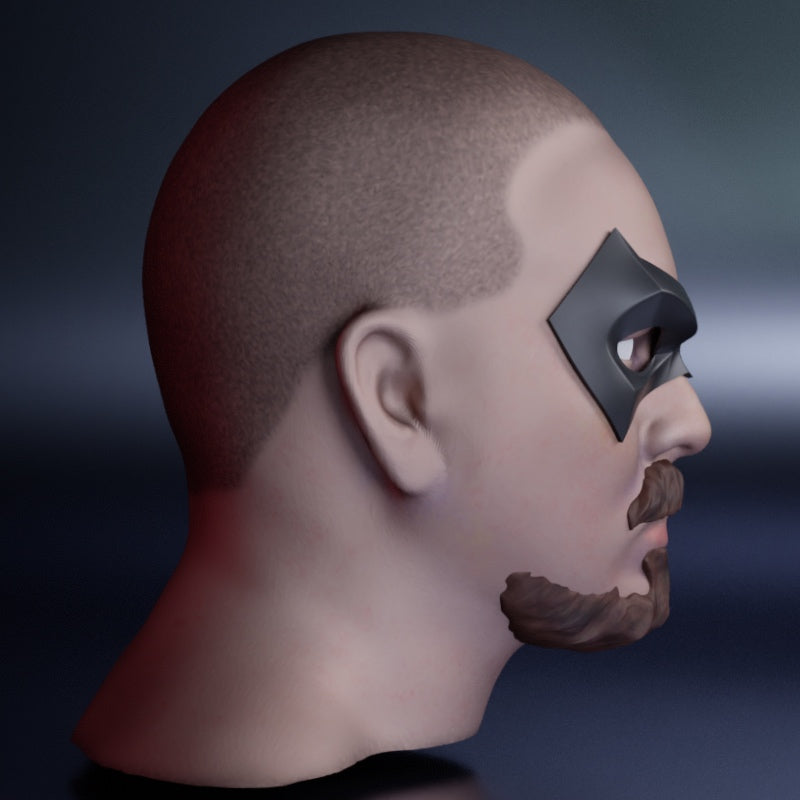 Vigilante Domino Mask: Wearable 3D Print File
