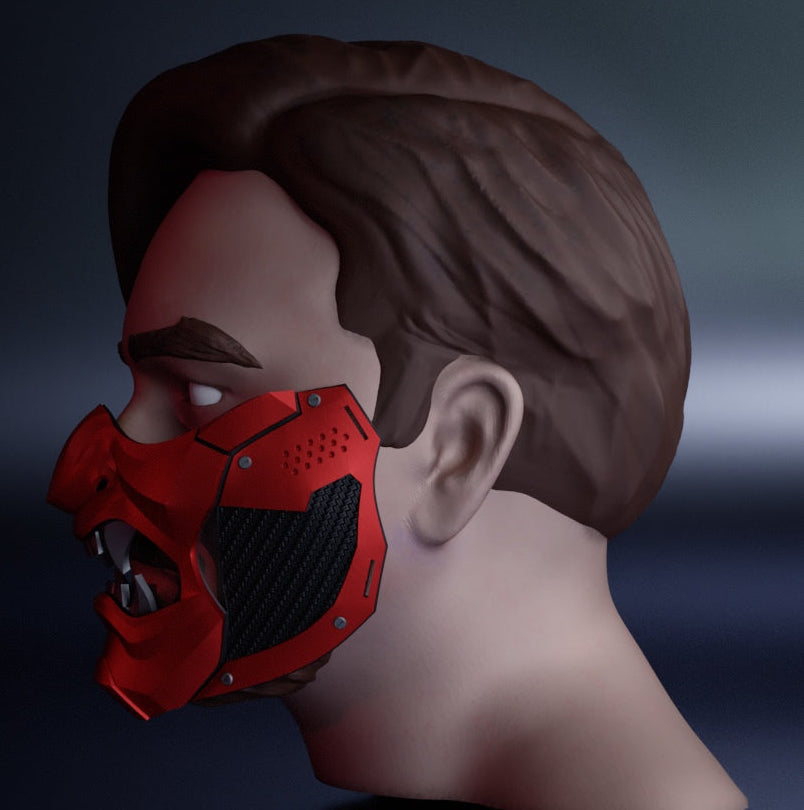 Oni Mask: Wearable 3D Print File