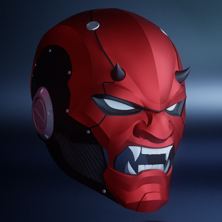 Oni Helmet V2: Wearable 3D Print File