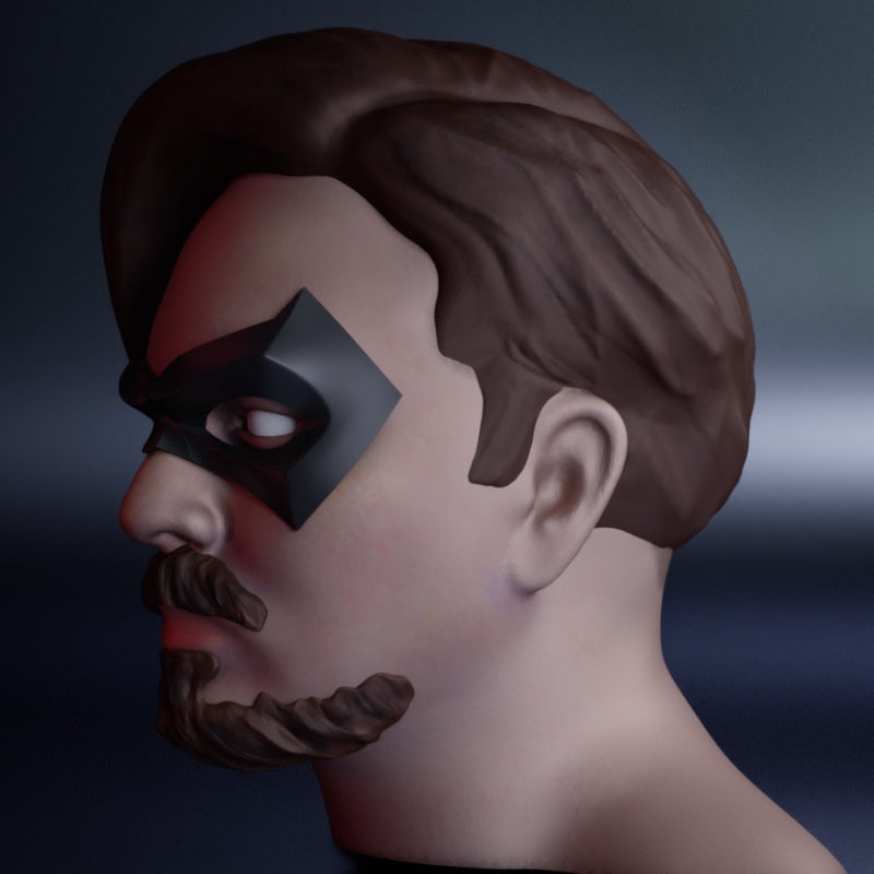 Vigilante Domino Mask: Wearable 3D Print File