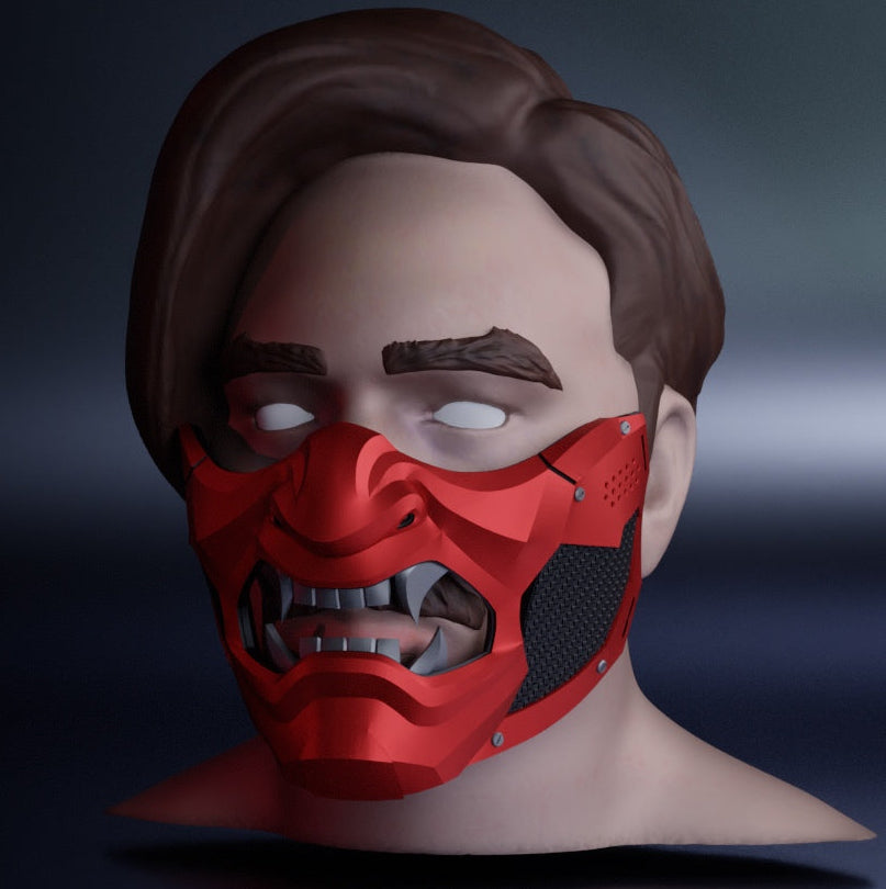 Oni Mask: Wearable 3D Print File