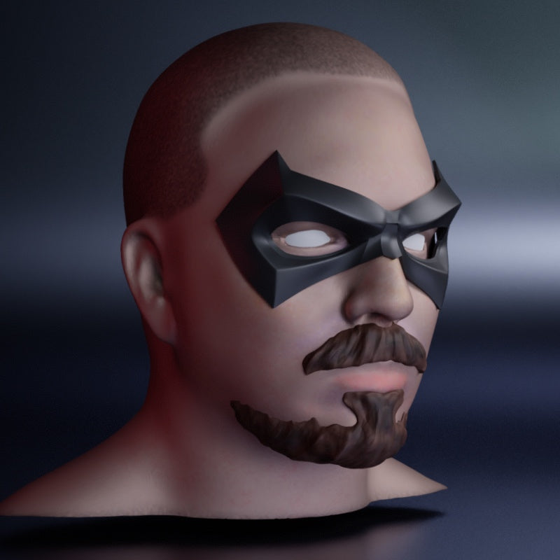 Vigilante Domino Mask: Wearable 3D Print File