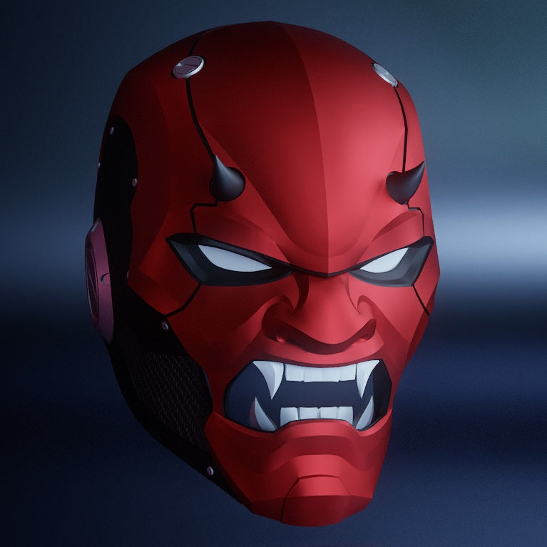 Oni Helmet V2: Wearable 3D Print File