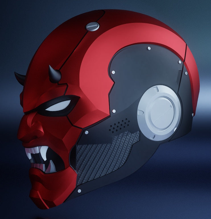 Oni Helmet V2: Wearable 3D Print File